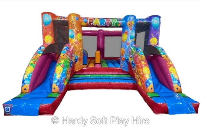 *NEW* Party Double Slide Activity Castle - Bouncy Castle Hire in Kendal ...