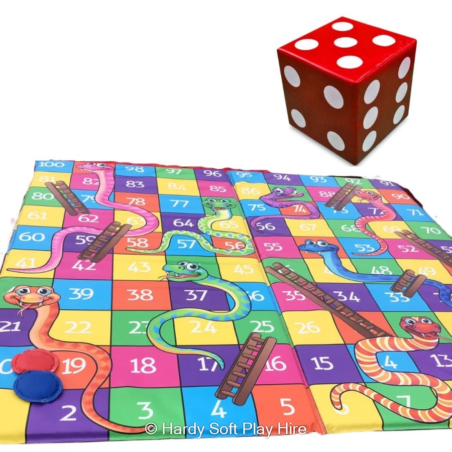 Giant Snakes and Ladders Bouncy Castle Hire in Kendal, Cumbria