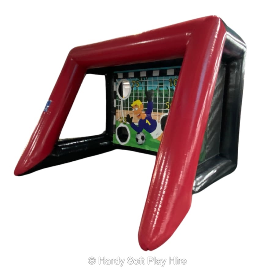 Red Football Penalty Shootout Bouncy Castle Hire in Kendal, Cumbria
