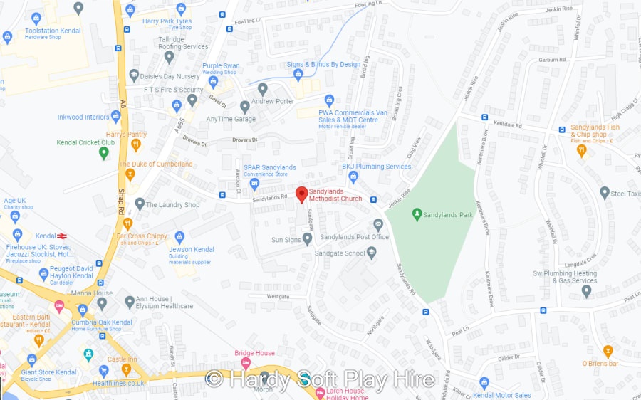 Sandylands Methodist Church, Kendal, LA9 6EU Best Bouncy Castle Hire